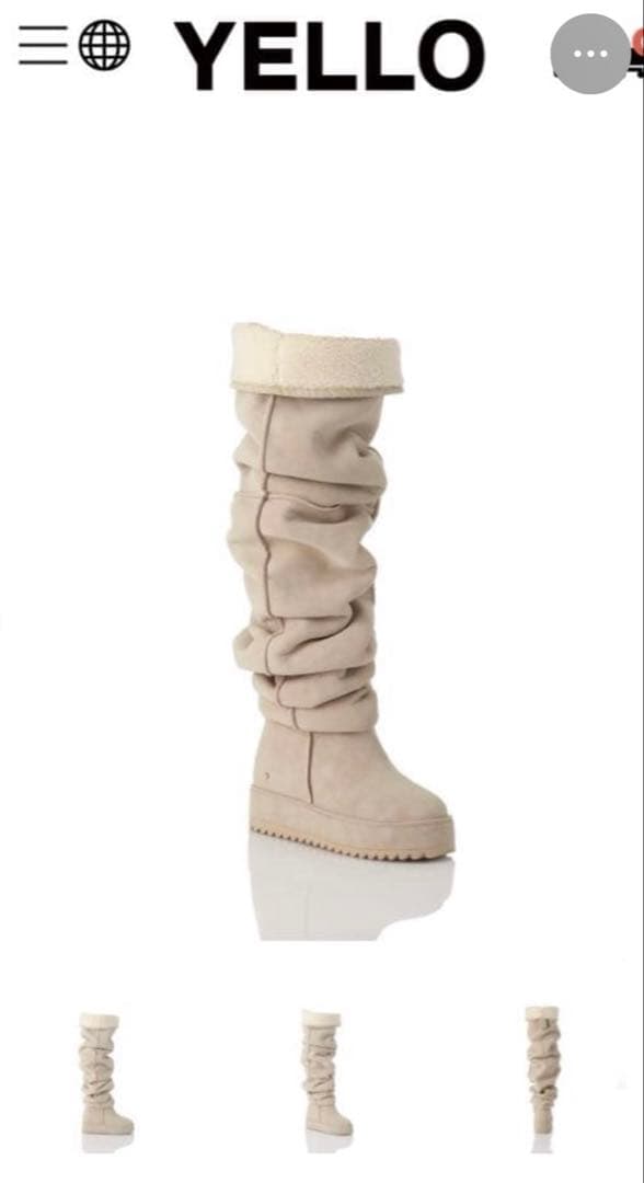 【最終値下げ】YELLO MAGNOLIA LONG BOOTS ベージュ