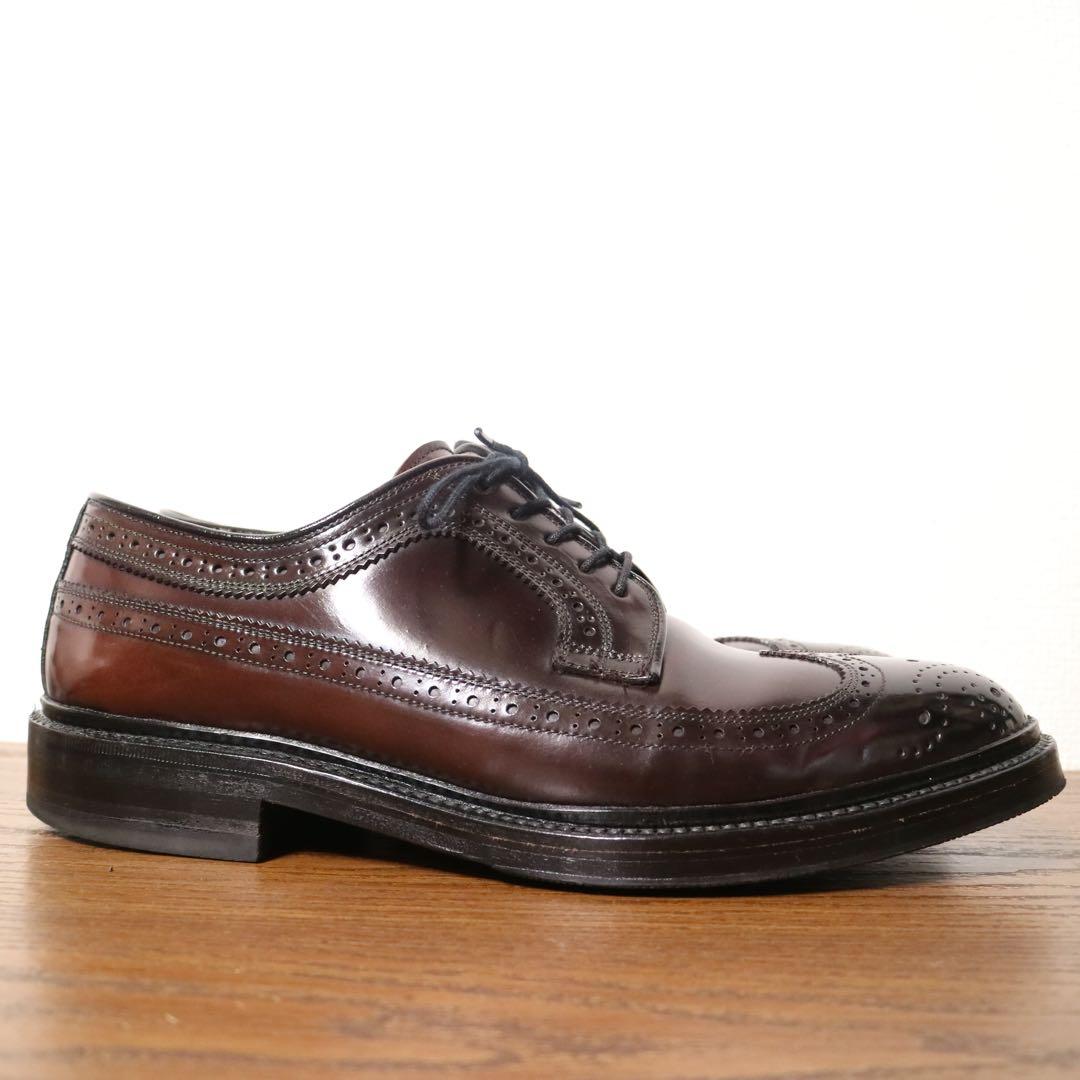 【超美品】 コードバン ジョンストンマーフィー 24.5 日本製 チヨダ 革靴