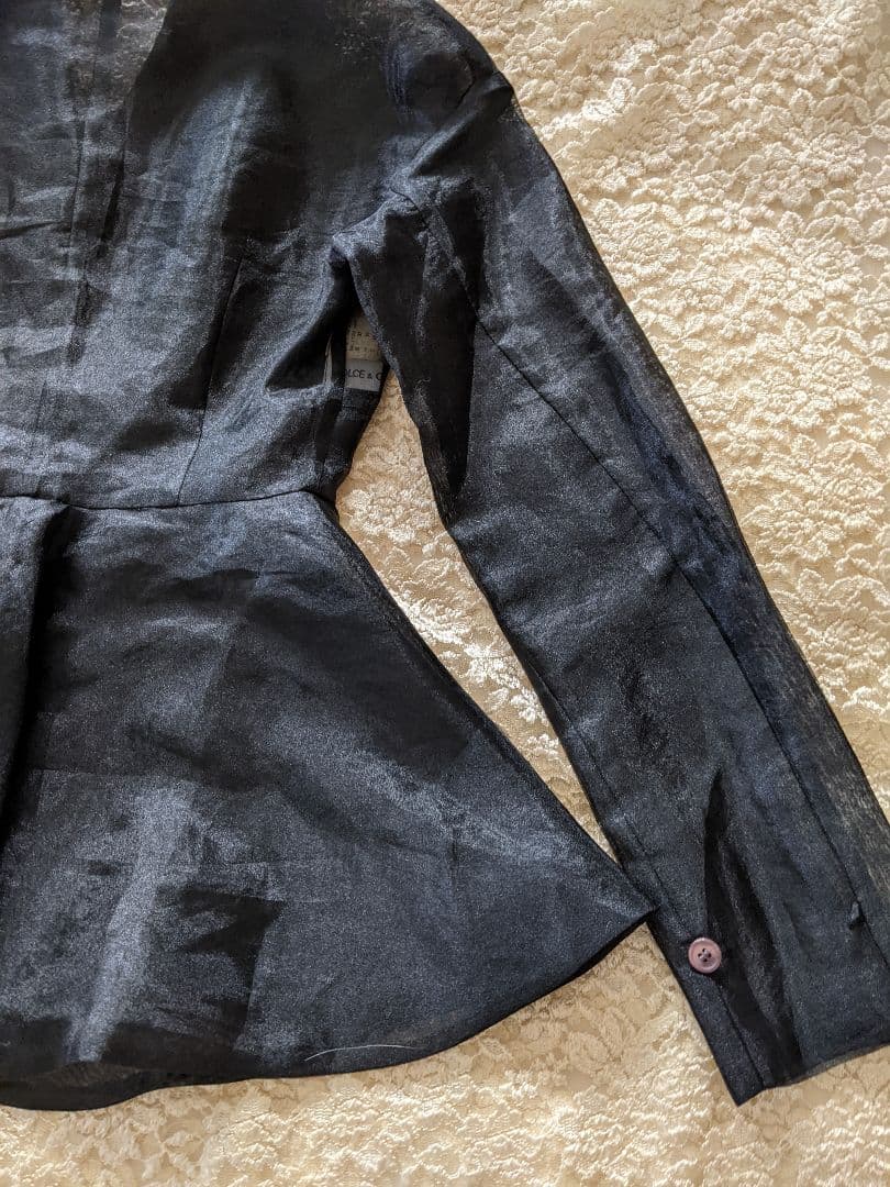 Dolce＆Gabbanaドルチェ＆ガッバーナ黒シースルーブラウス　ジャケット