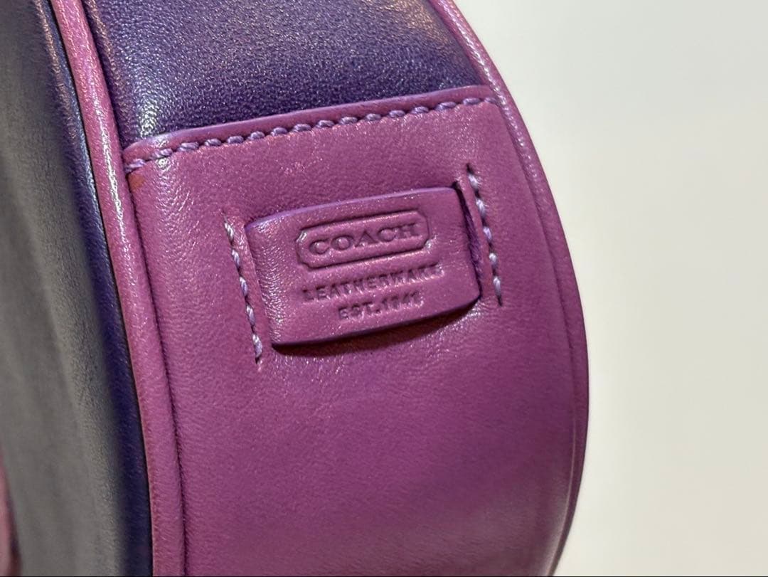 COACH ショルダーバッグ 9559 レザー 紫