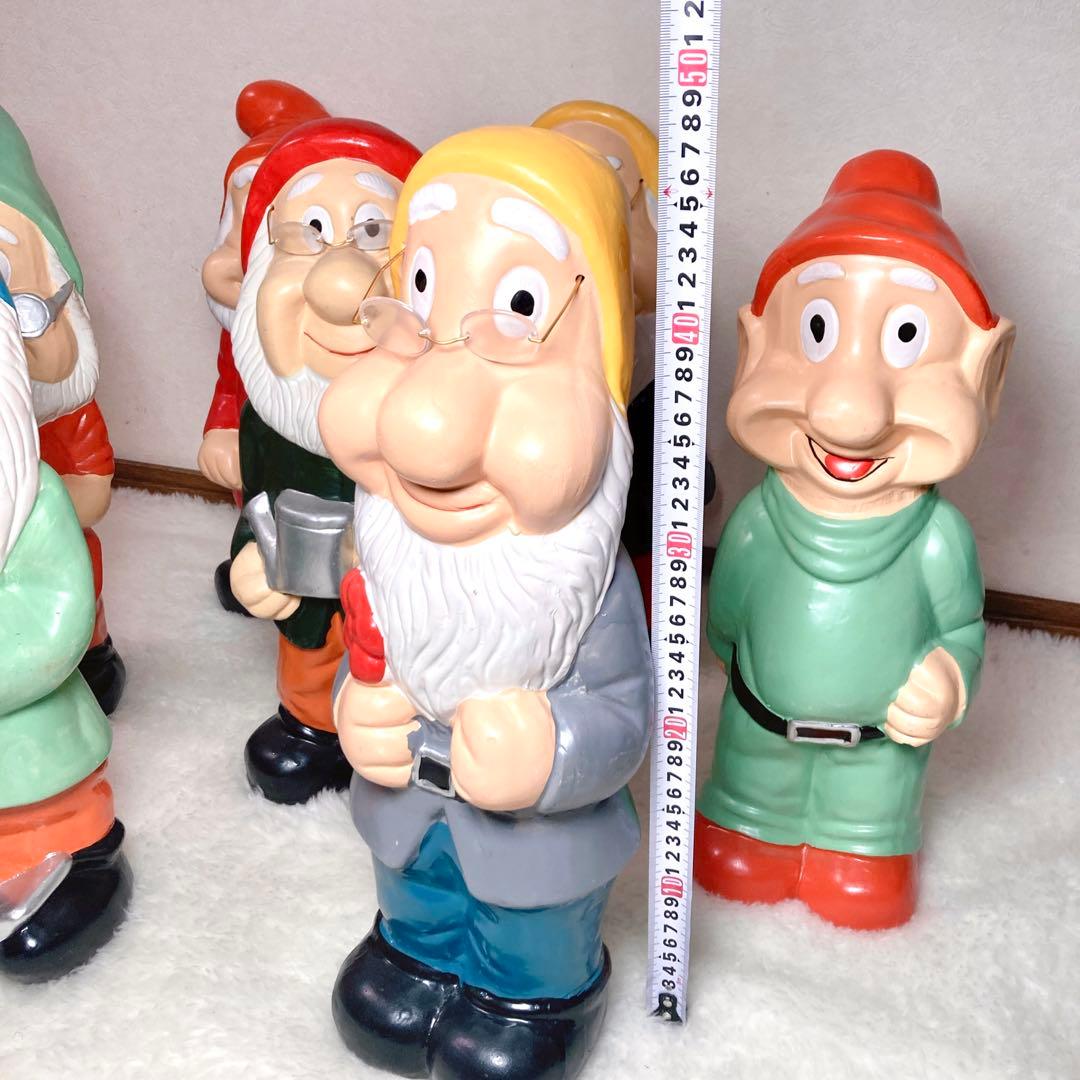 【高さ45cm✨】イルミ 七人の小人 オブジェ 陶器製 置物 7体セット 7人