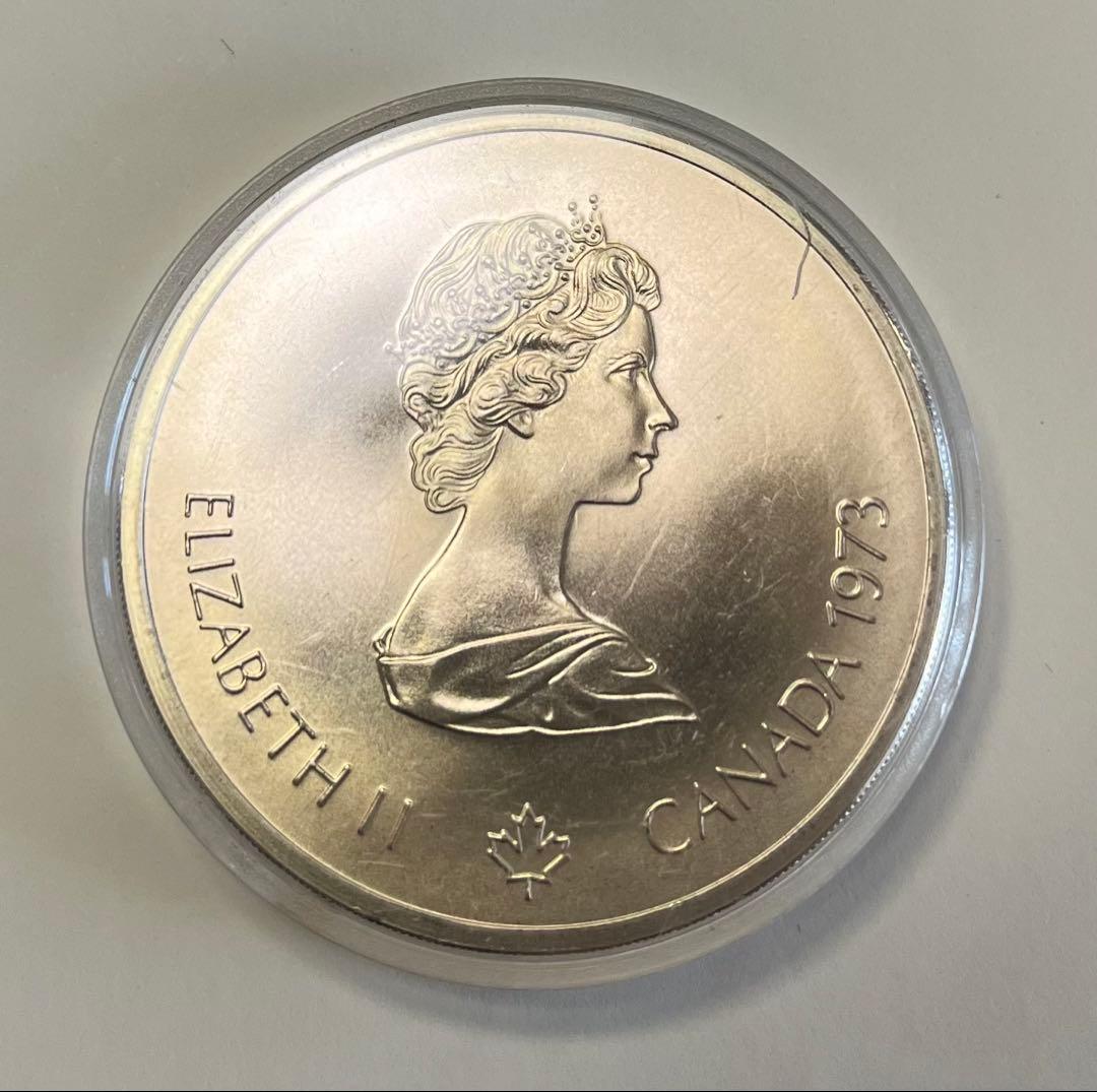 モントリオールオリンピック記念銀貨（大型）　カナダ10ドル