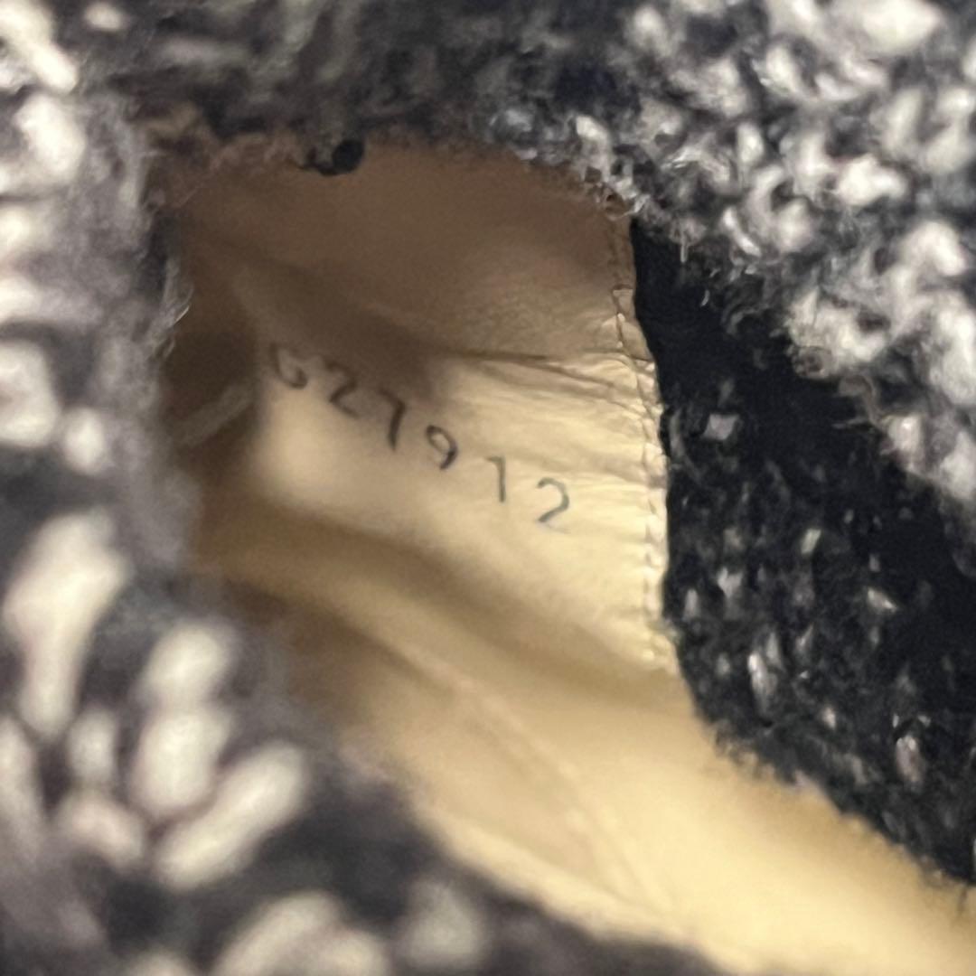 CHANEL ショートブーツ　ココマーク刺繍　サイドジップ　ツイード×レザー