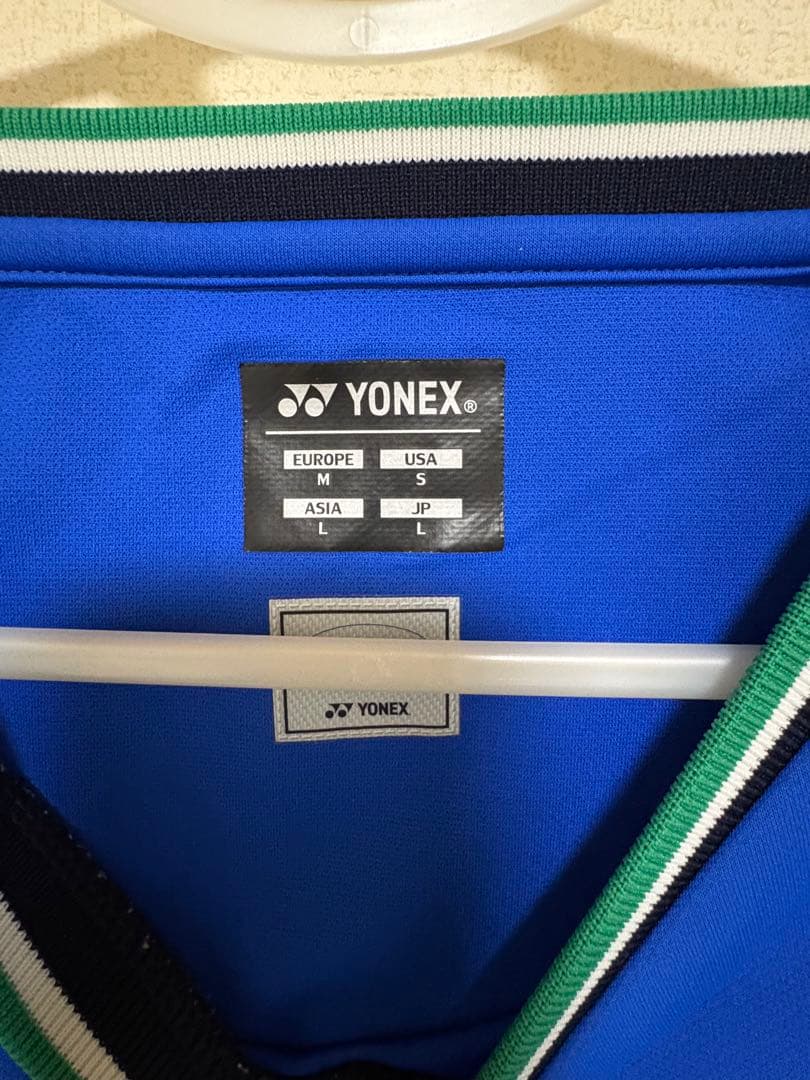 公*o様 YONEX 青 ストライプ Tシャツ M