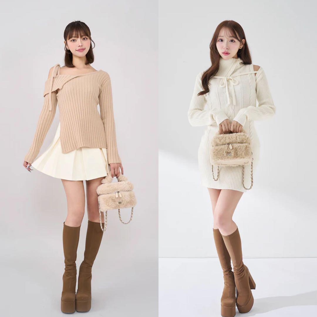 【完売商品・新品】ダーリッチ　ウルトラストレッチロングブーツ Mサイズ