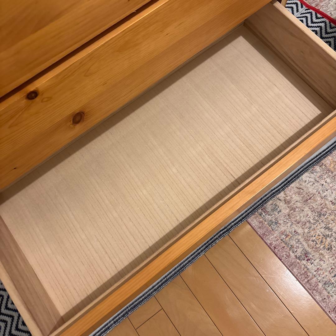 無印良品 パイン材4段チェスト