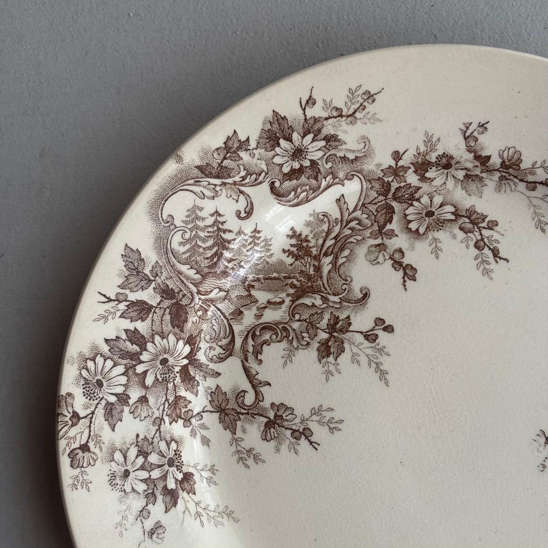 フランスアンティーク ショワジールロワ POMPADOUR ディナープレートA