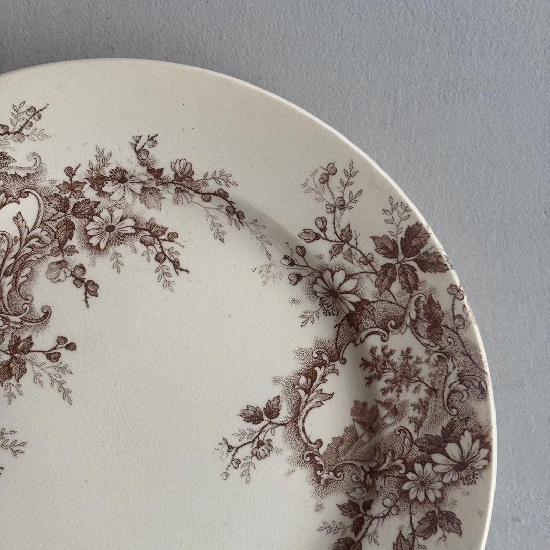 フランスアンティーク ショワジールロワ POMPADOUR ディナープレートA