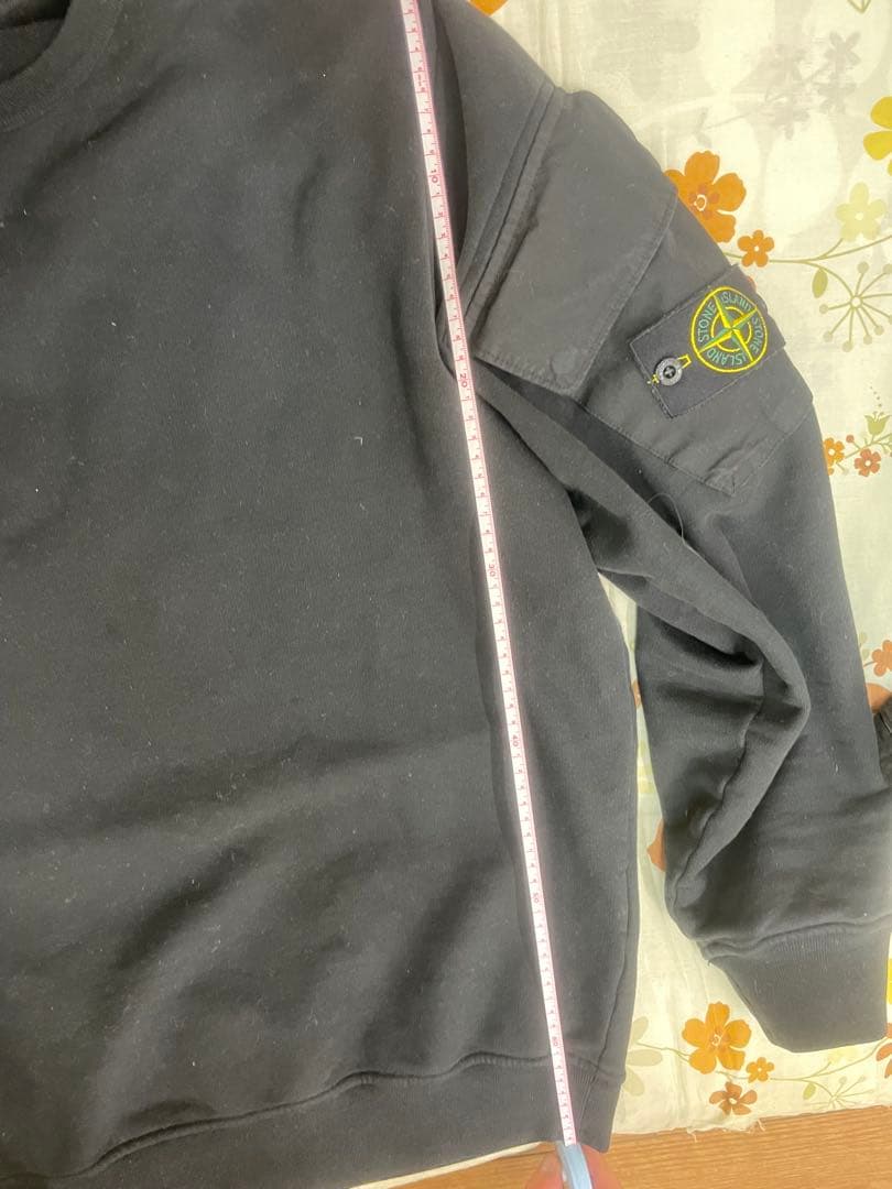 STONE  ブラック スウェットシャツ