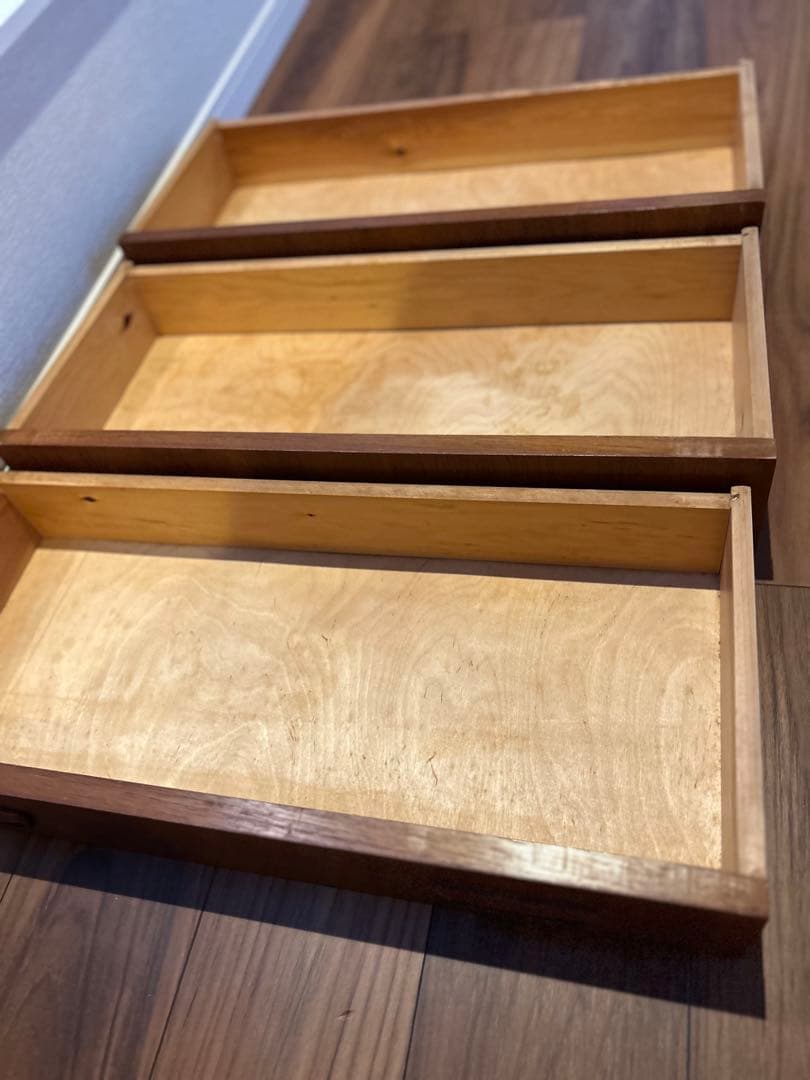 デンマーク　チーク　3段チェスト　スモールチェスト　北欧家具　ヴィンテージ