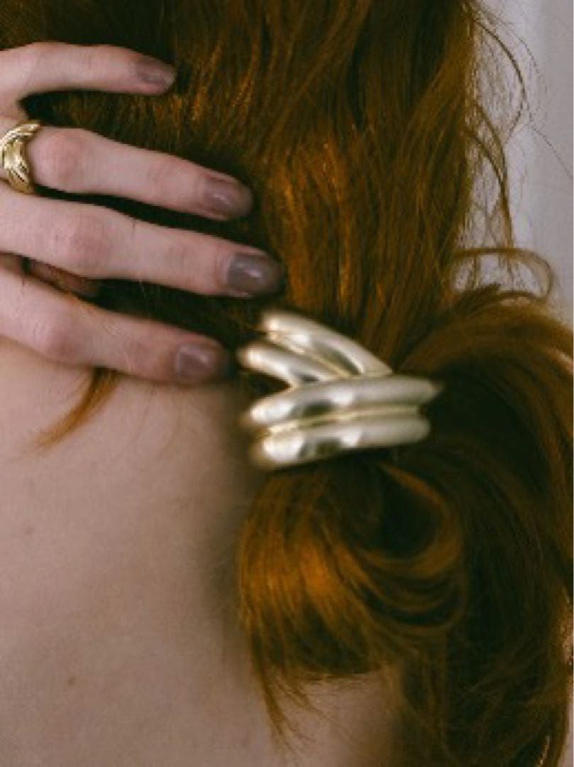 SYKIA×MAO Rope Barrette /Gold