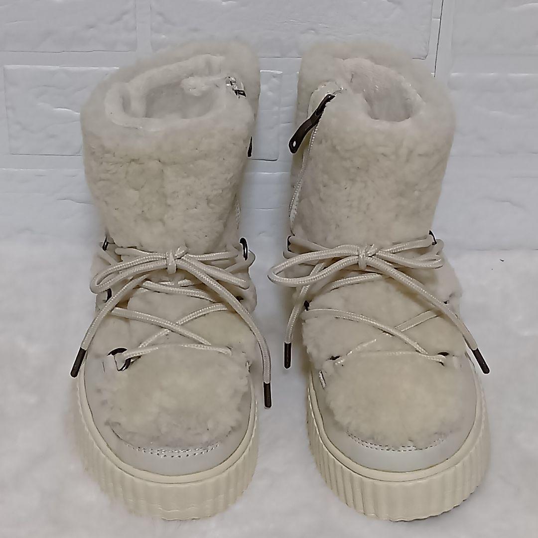 ​極暖♡【Pajar】パジャール リアルムートン スノーブーツ 防水 24.5