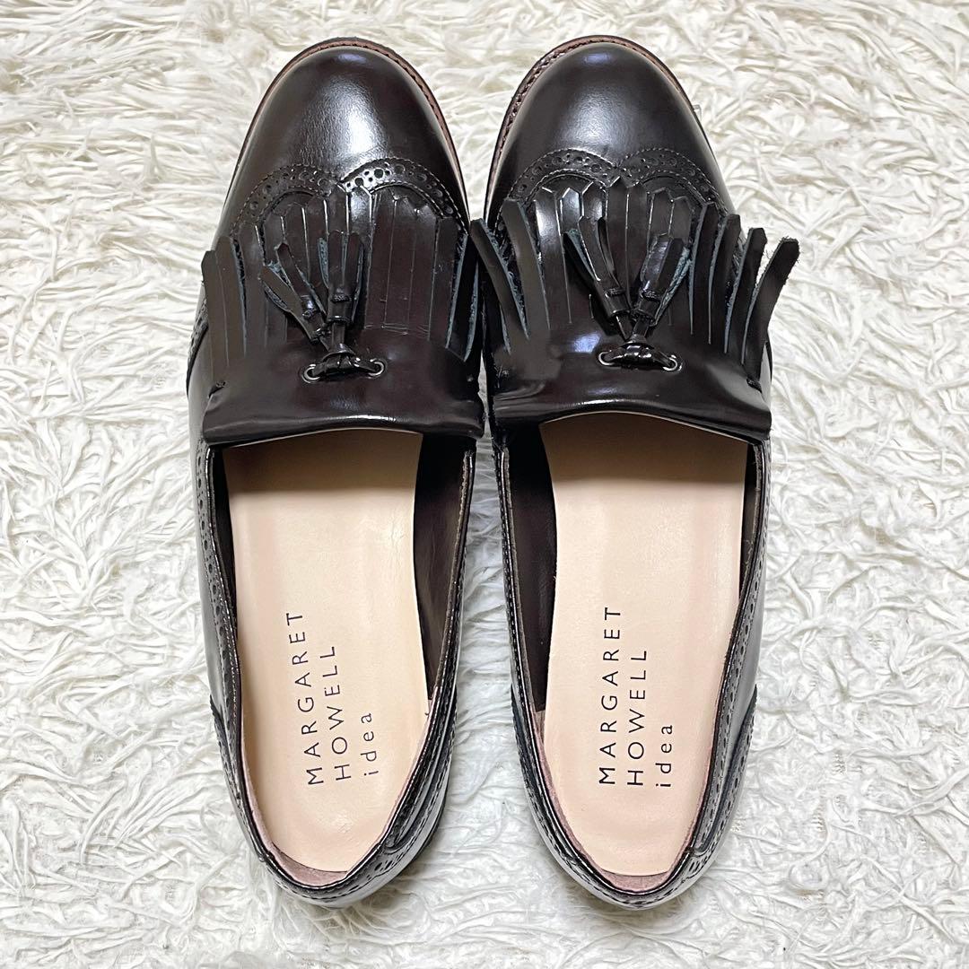 【未使用級】MARGARET HOWELL idea タッセルフリンジローファー