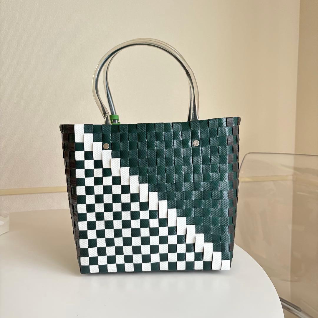 MARNI MARKET かごバッグ グリーン