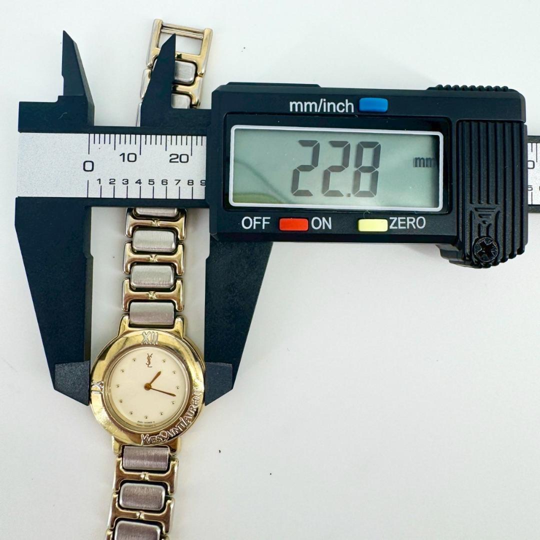 【新品電池】YVESSAINTLAURENT コンビ レディース 腕時計