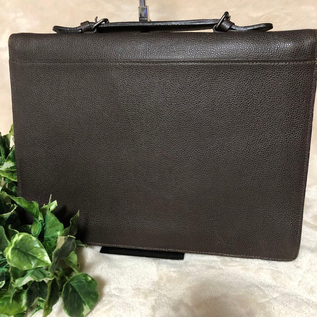 レア✨ポーター　吉田カバン　ブリーフケース ダレスバッグ　レザー　ダークブラウン