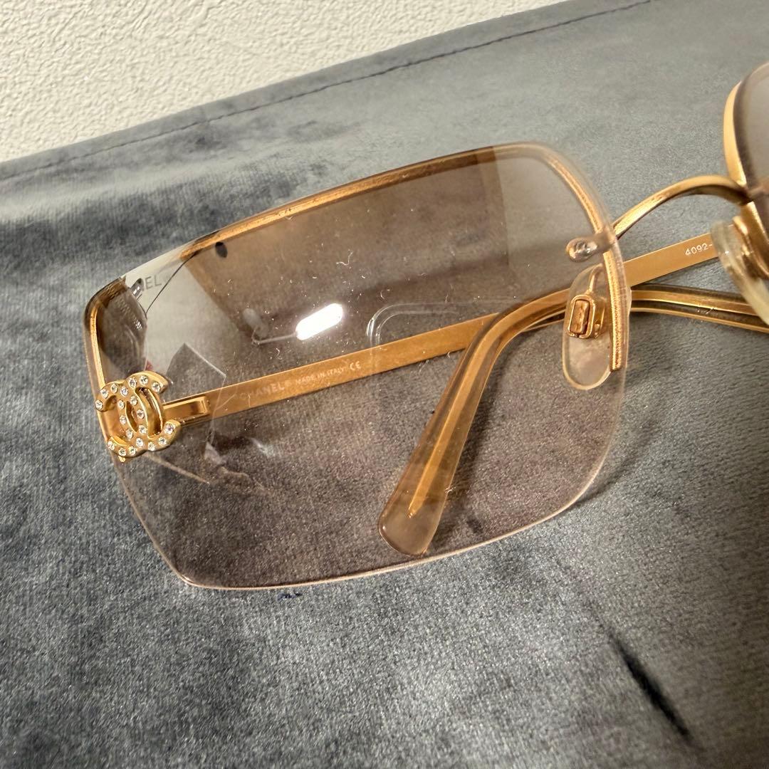 SK/11.15/30 ▶︎CHANEL サングラス　4092-B ゴールド