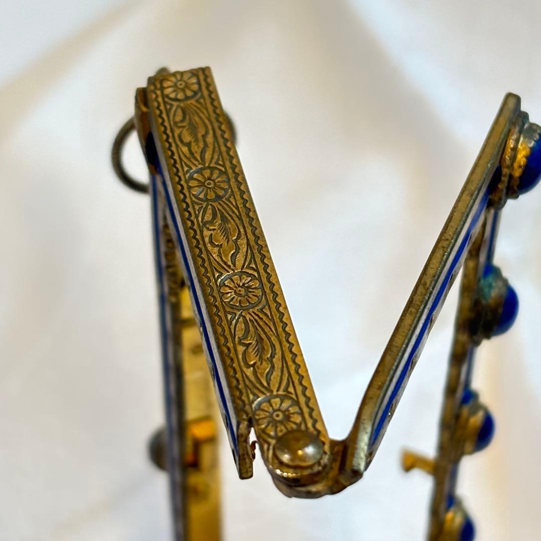 【希少・フランス製】アンティーク 口金金具　プチポアン サンプルタグ付100年前