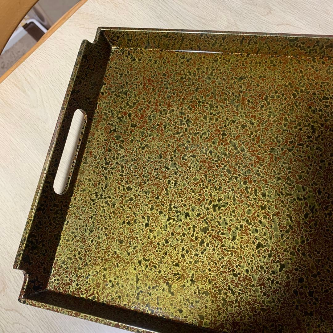 津軽塗り　お盆　トレー　昭和レトロ　工芸品