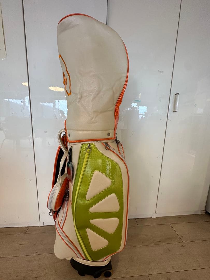 Noisy Noisy キャディバッグ オレンジ/グリーン