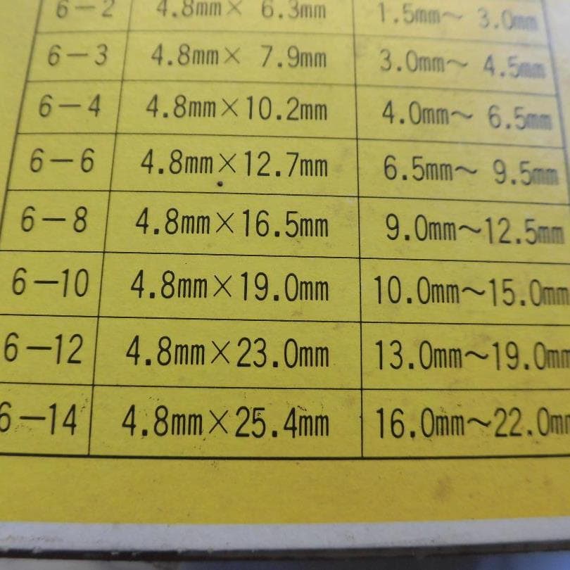 ブラインドリベットラージフランジ６－８（ヒット）１箱