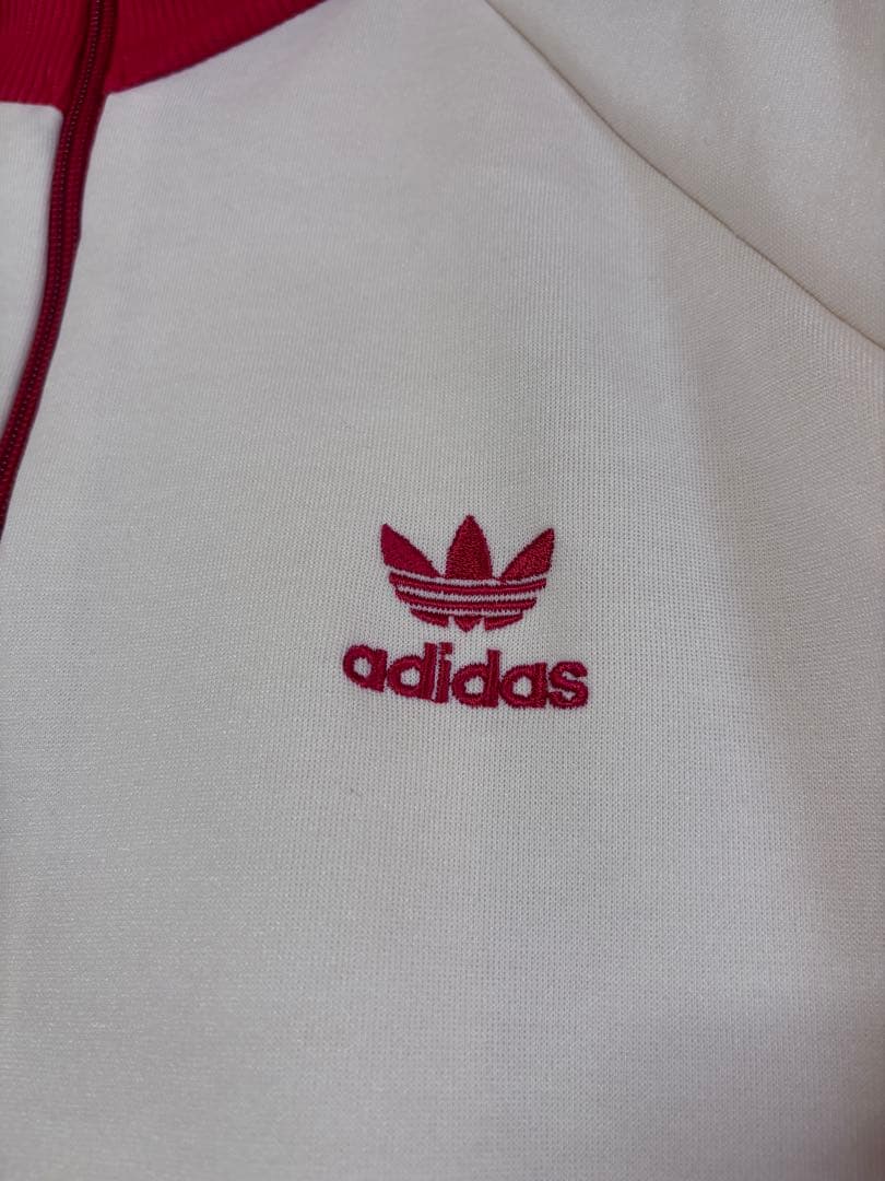 S*✨様 アディダス adidas デサント トラックジャケット 80s 赤 白