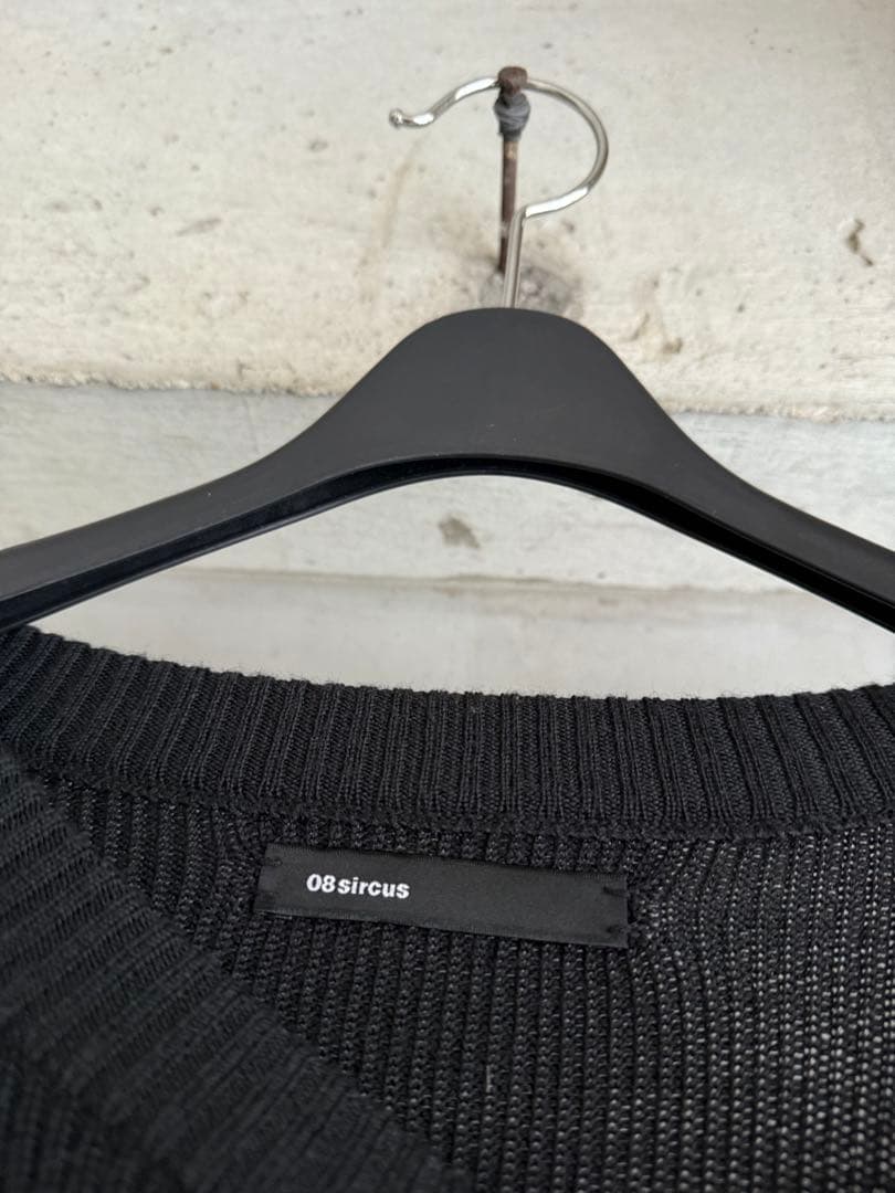 トップス 08 sircus 19AW RIDGE CREW NECK SWEATER