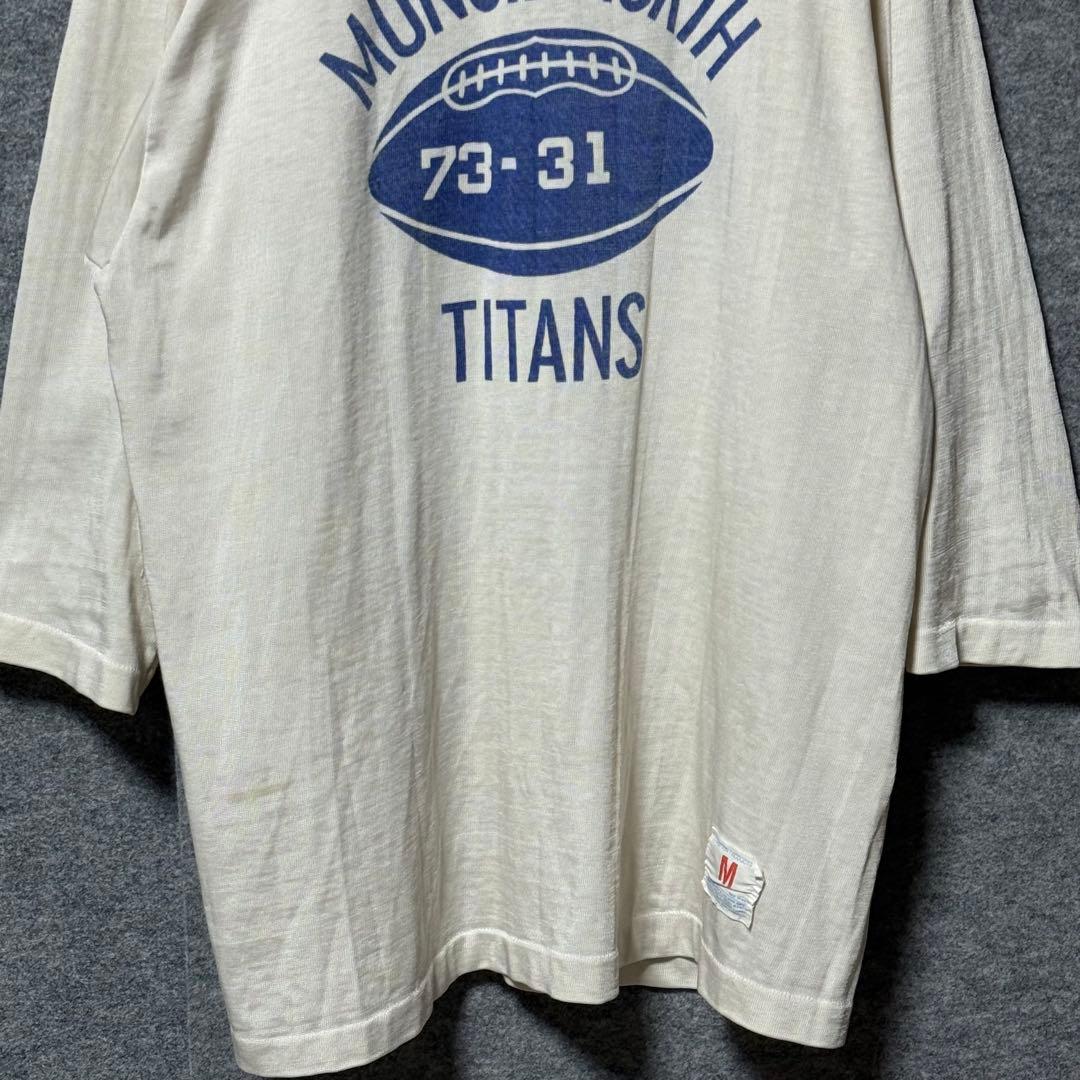 70s Champion rayon football両面染み込み　ナンバリング