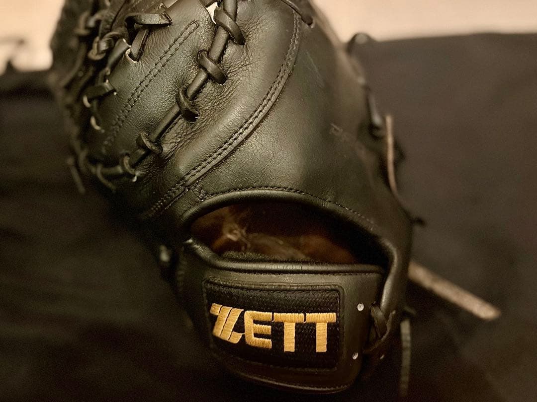 【希少旧ラベル】ZETT プロステータス 左利き 軟式グローブ ファーストミット