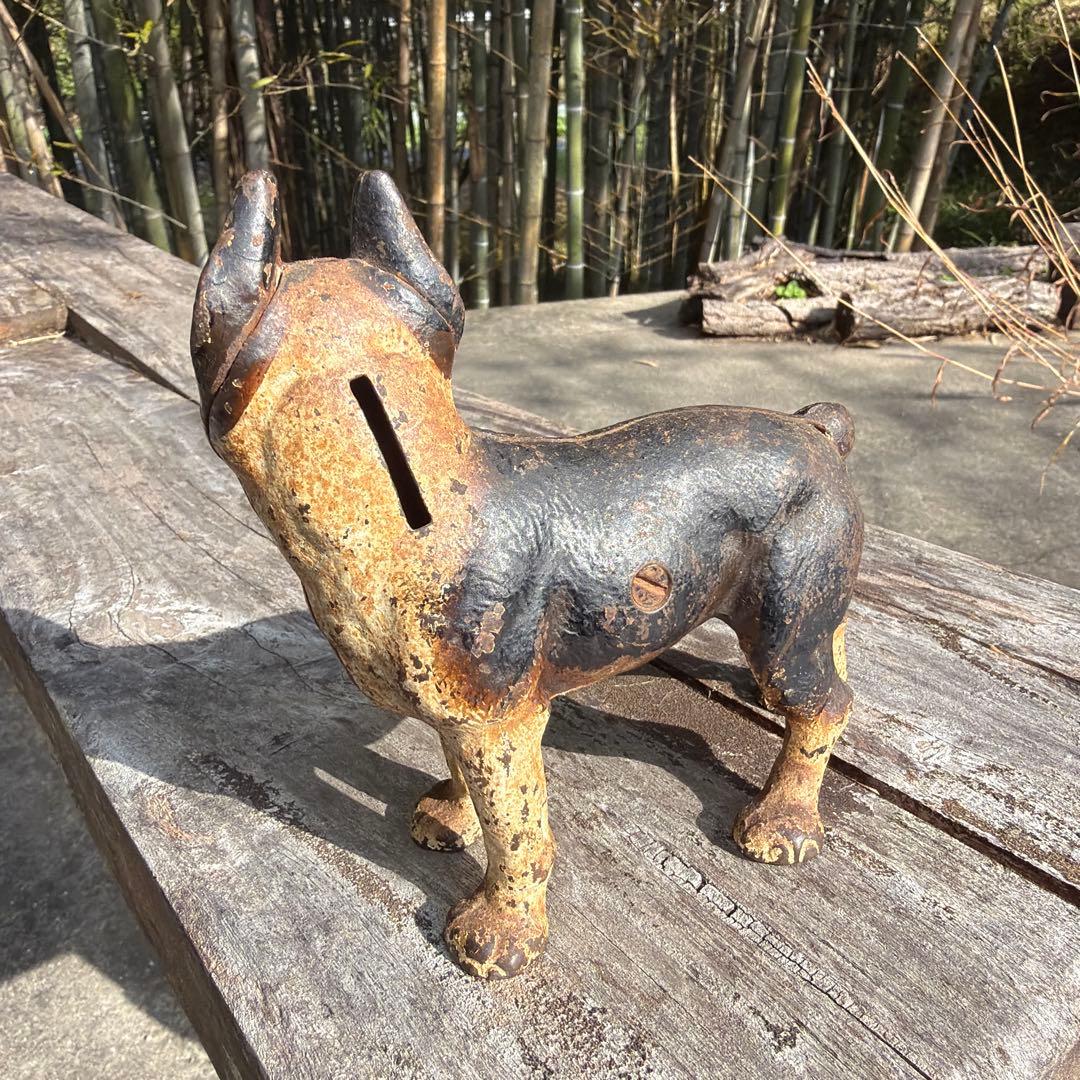 超レア　アンティーク　30s ボストンテリア　バンク　ヴィンテージ　貯金箱