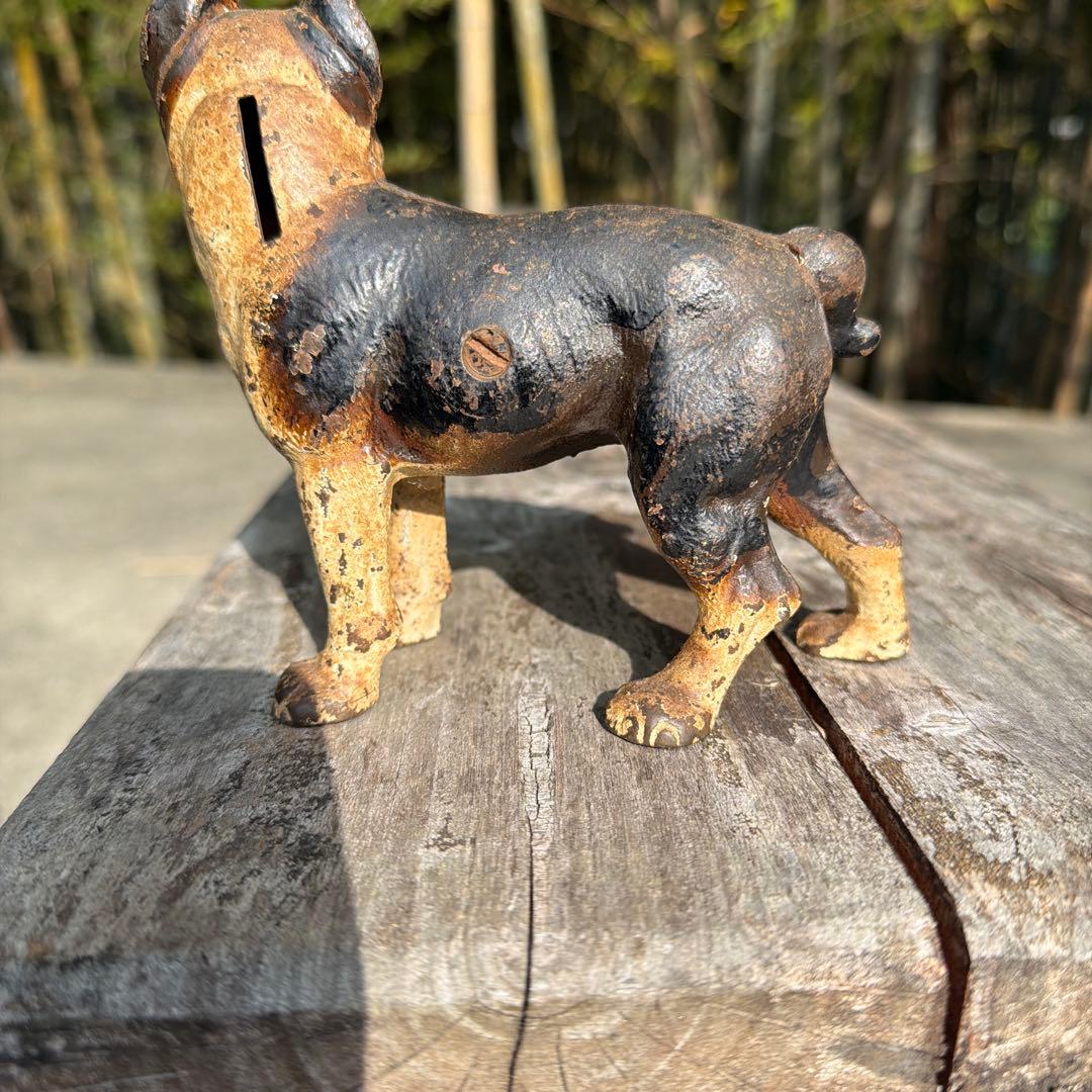 超レア　アンティーク　30s ボストンテリア　バンク　ヴィンテージ　貯金箱