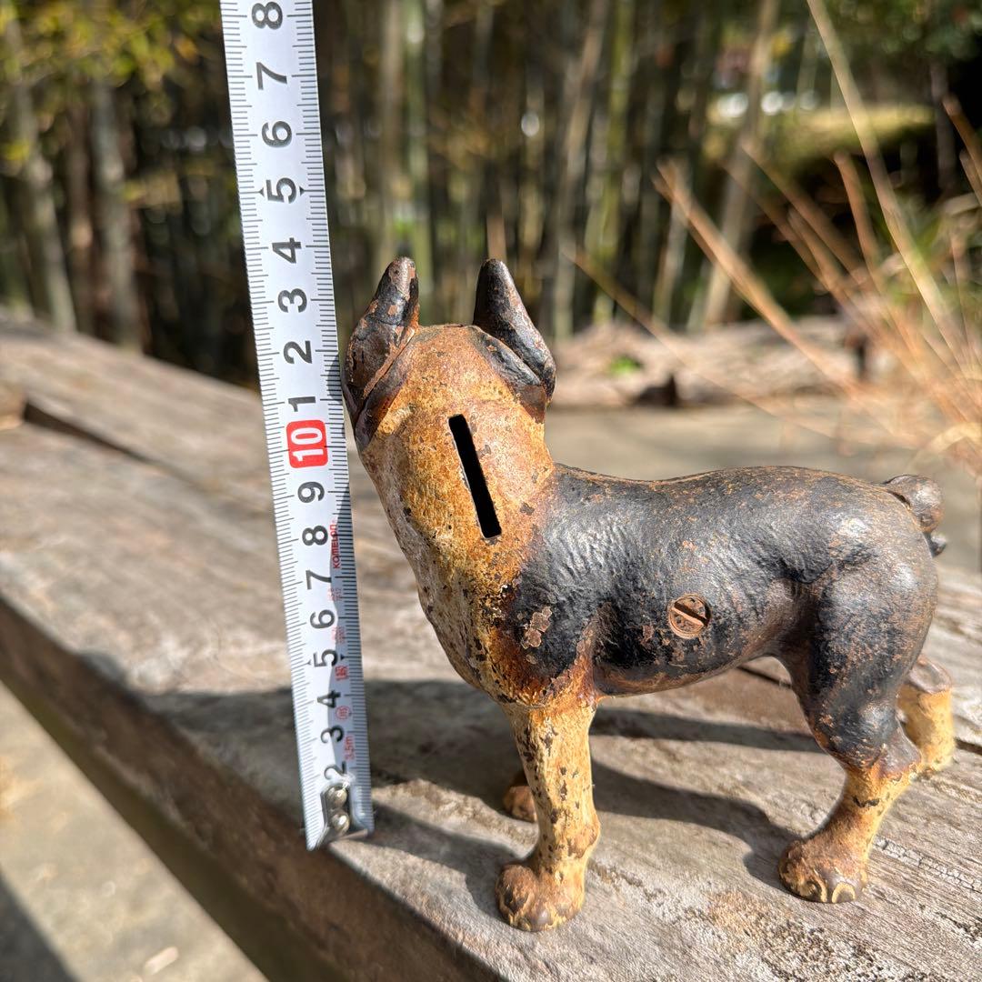 超レア　アンティーク　30s ボストンテリア　バンク　ヴィンテージ　貯金箱