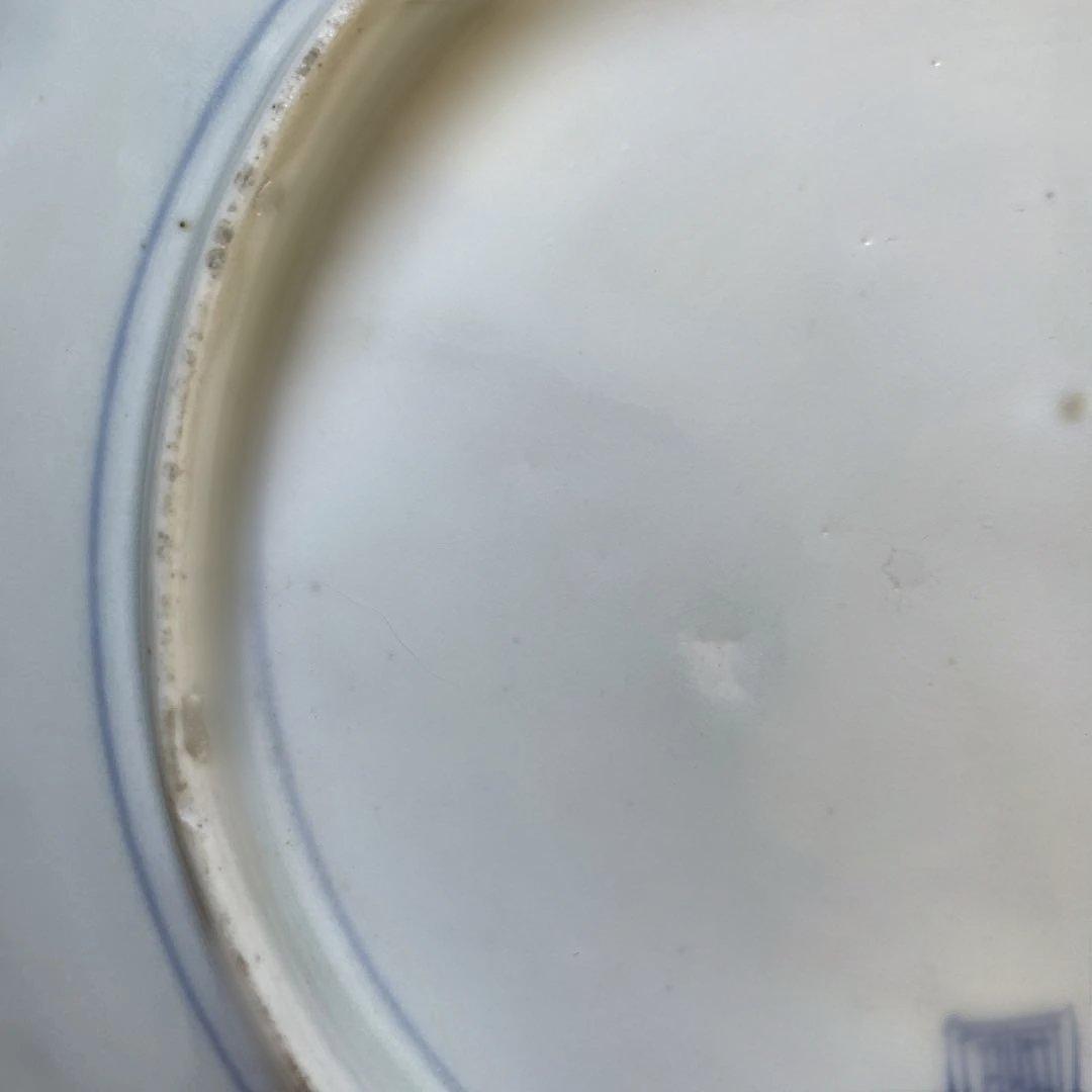 ♦骨董♦7寸皿2枚セット♦色絵♦