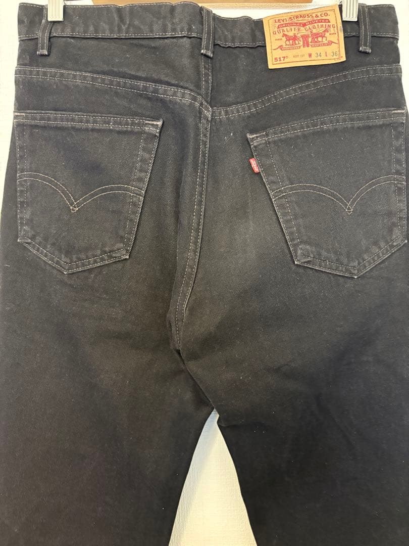 リーバイス 517 ブーツカットデニム ブラック USA製