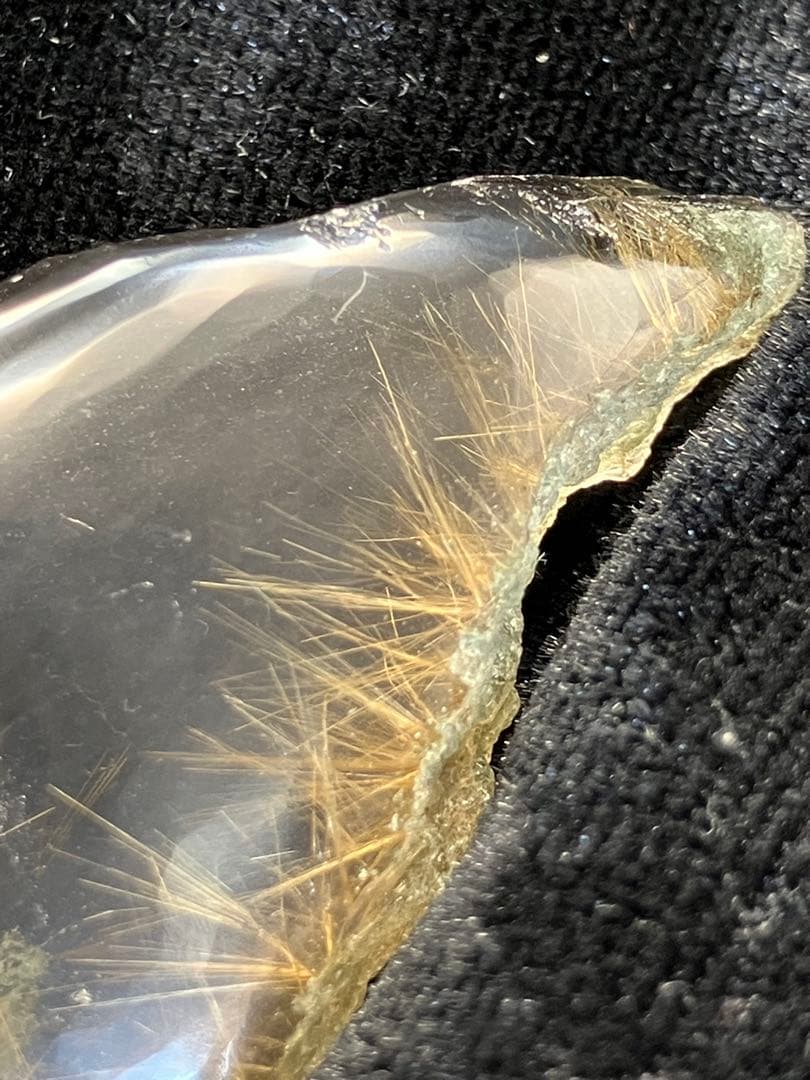 ルチルクォーツ インド ヒマチャル産 原石 天然石 パワーストーン 金運 最強