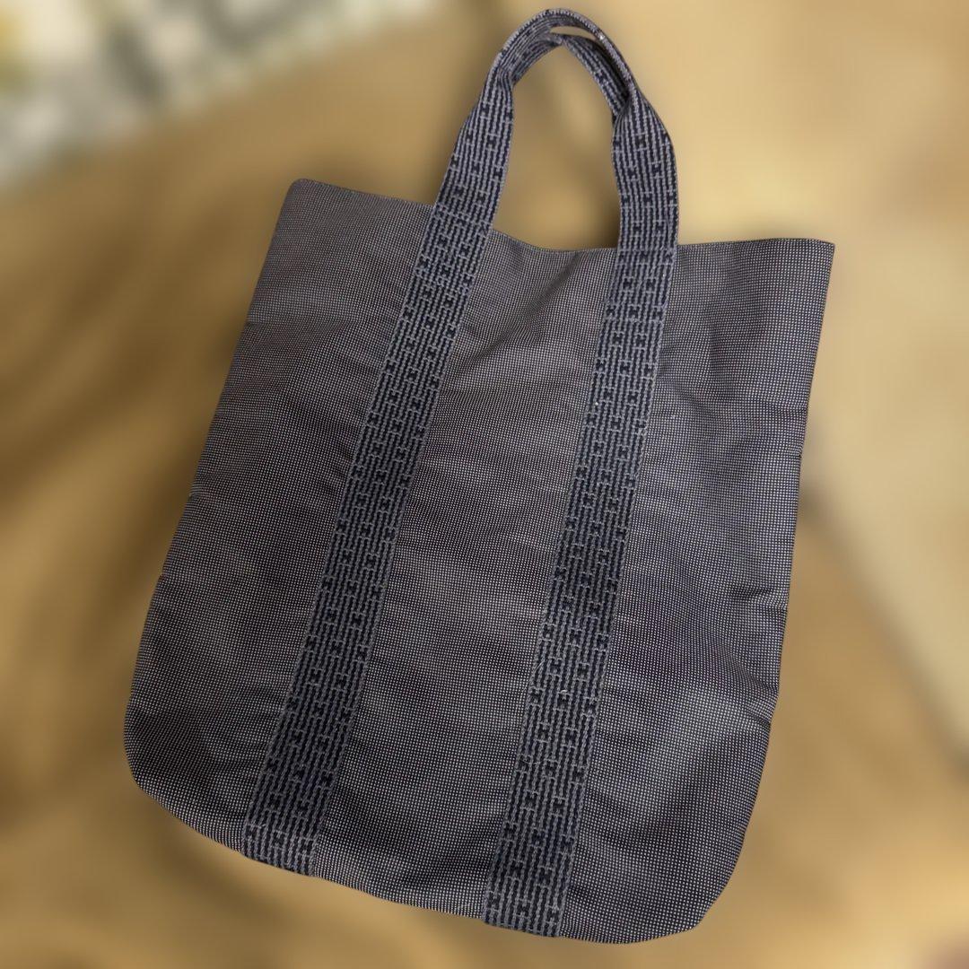 HERMESエルメス/カバス エールライン 縦型 キャンバス A4収納可