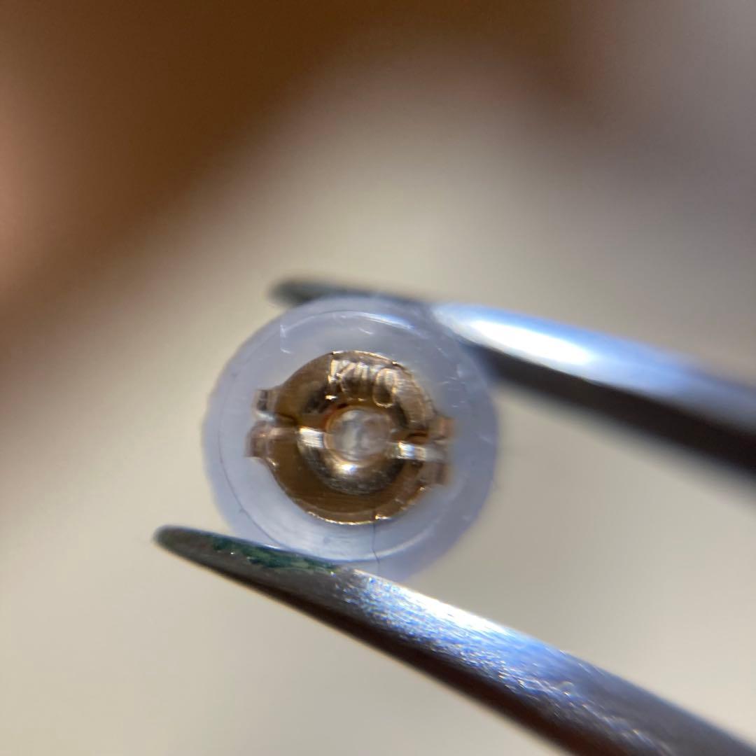 フェスタリア　1Pダイヤモンド　スター　片耳　イエローゴールド　ピアス　K18