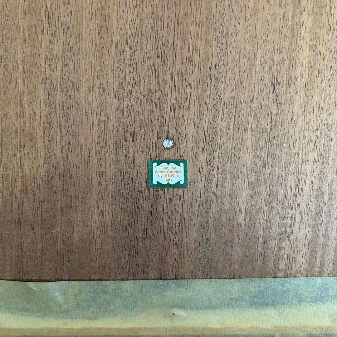 稀【聖母子と天使の壁掛け】ANRI アンリ人形　アンリ木彫り　母の日　クリスマス