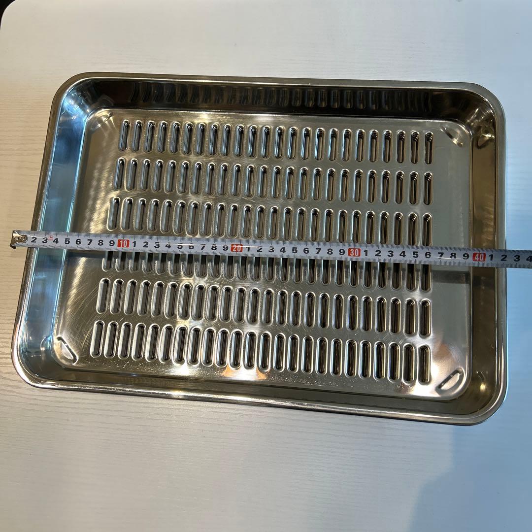 ステンレス製オーブントレー 4枚セット