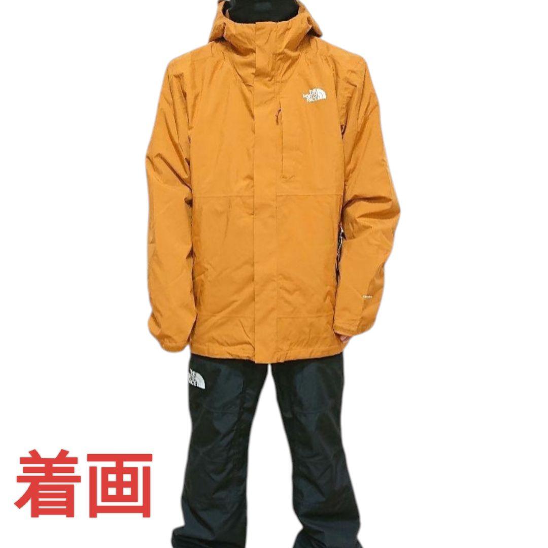 【3WAY】THE NORTH FACE スキースノーボードウェア3XL黄大きめ