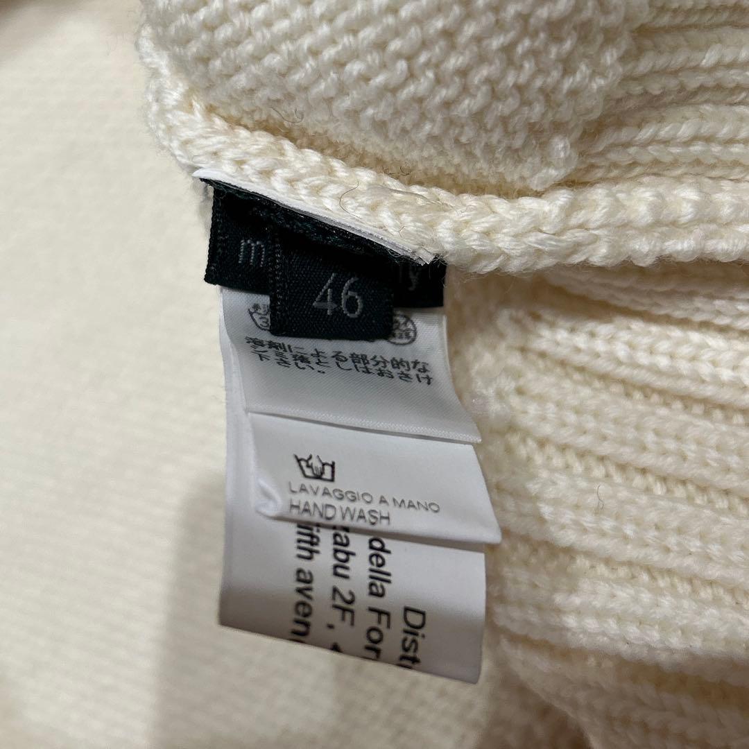 美品 ZANONE ザノーネ ミドルゲージ タートルネックセーター 46