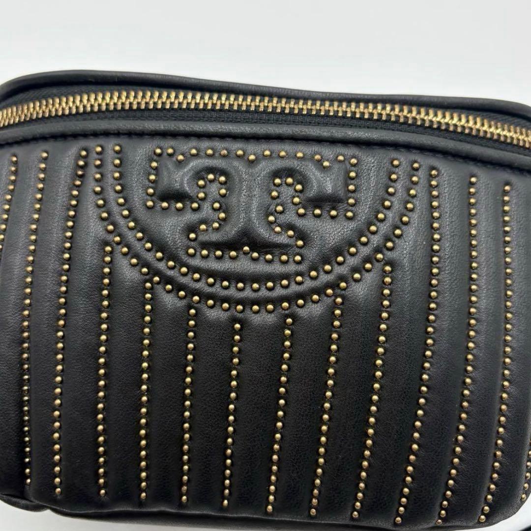 【良品✨】tory burch トリーバーチ　ボディバッグ　ウエストポーチ　黒