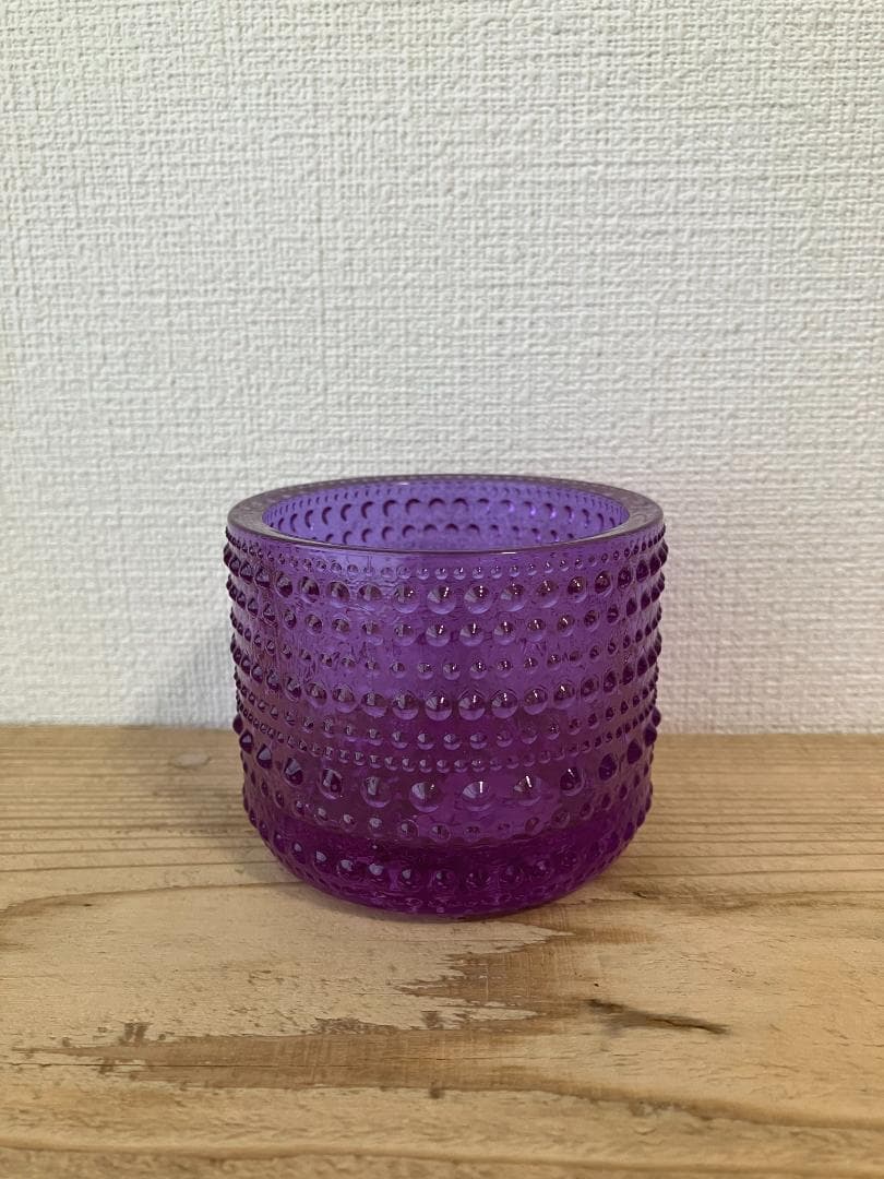 【新品】 イッタラ カステヘルミ キャンドルホルダー アメジスト