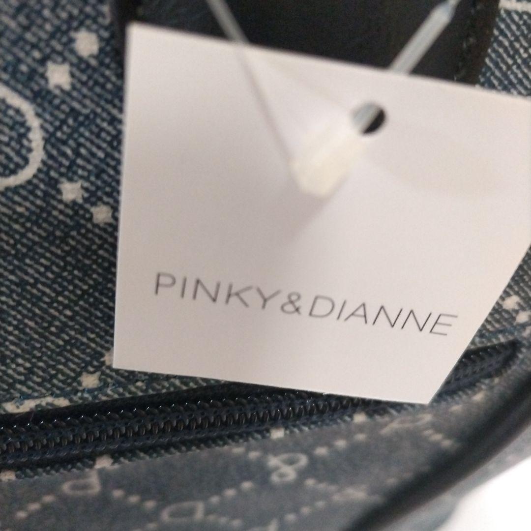 新品ピンキー＆ダイアンデニム柄 ロゴ入りトートバッグ バッグ タグ付き