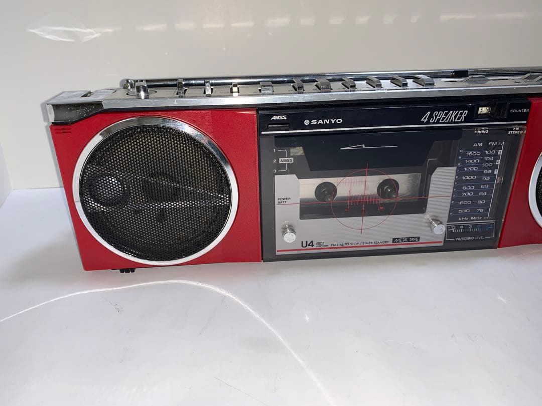 SANYO MR-U4SL FM/AM ステレオラジオカセット 動作美品
