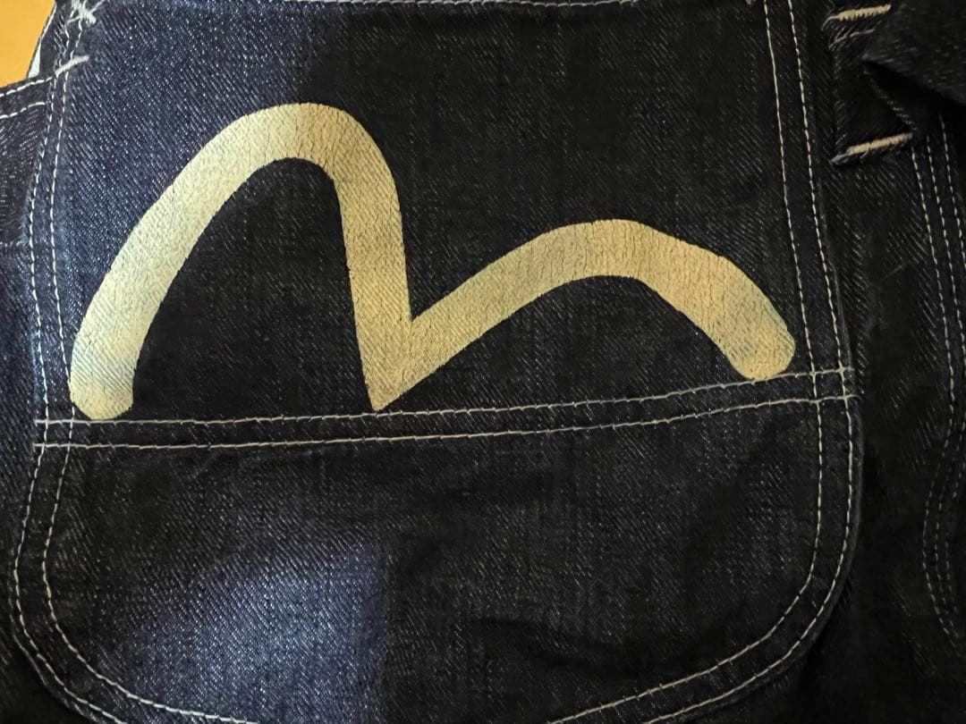 ★希少★EVISU エヴィス カンガルー デニムオーバーオール 32