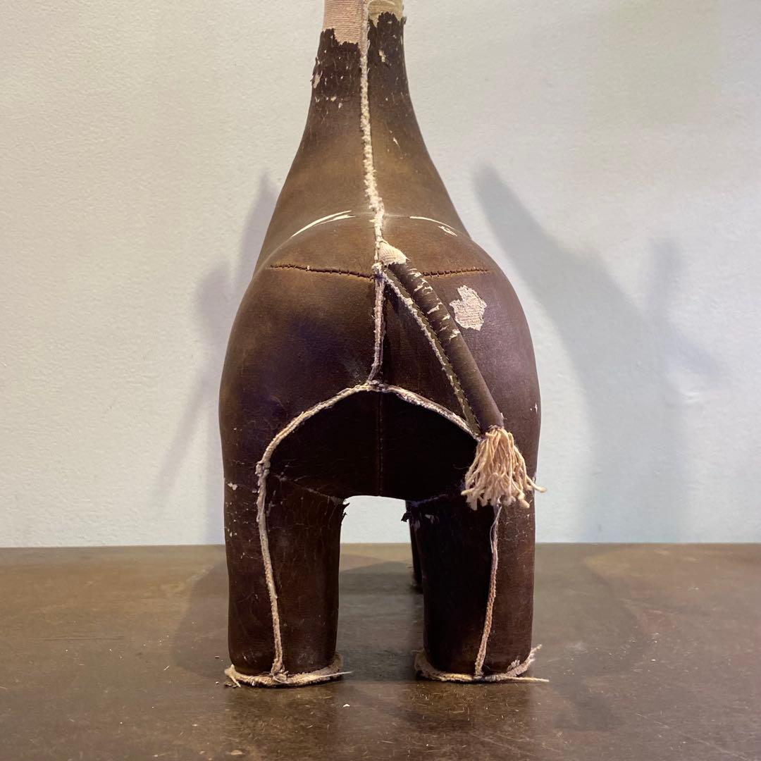 古いキリンの置物 オブジェ 古道具