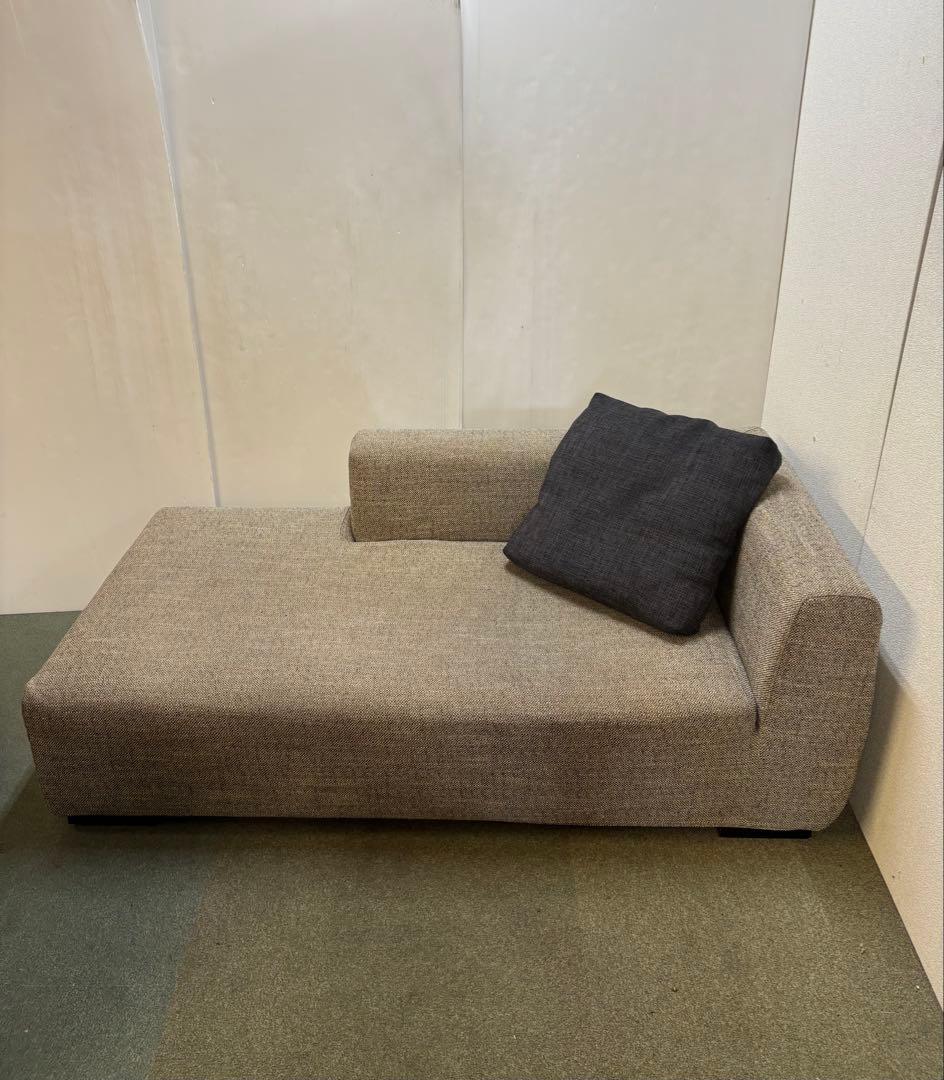 カバーリング式　ファブリックカウチソファ　クッション1個付き
