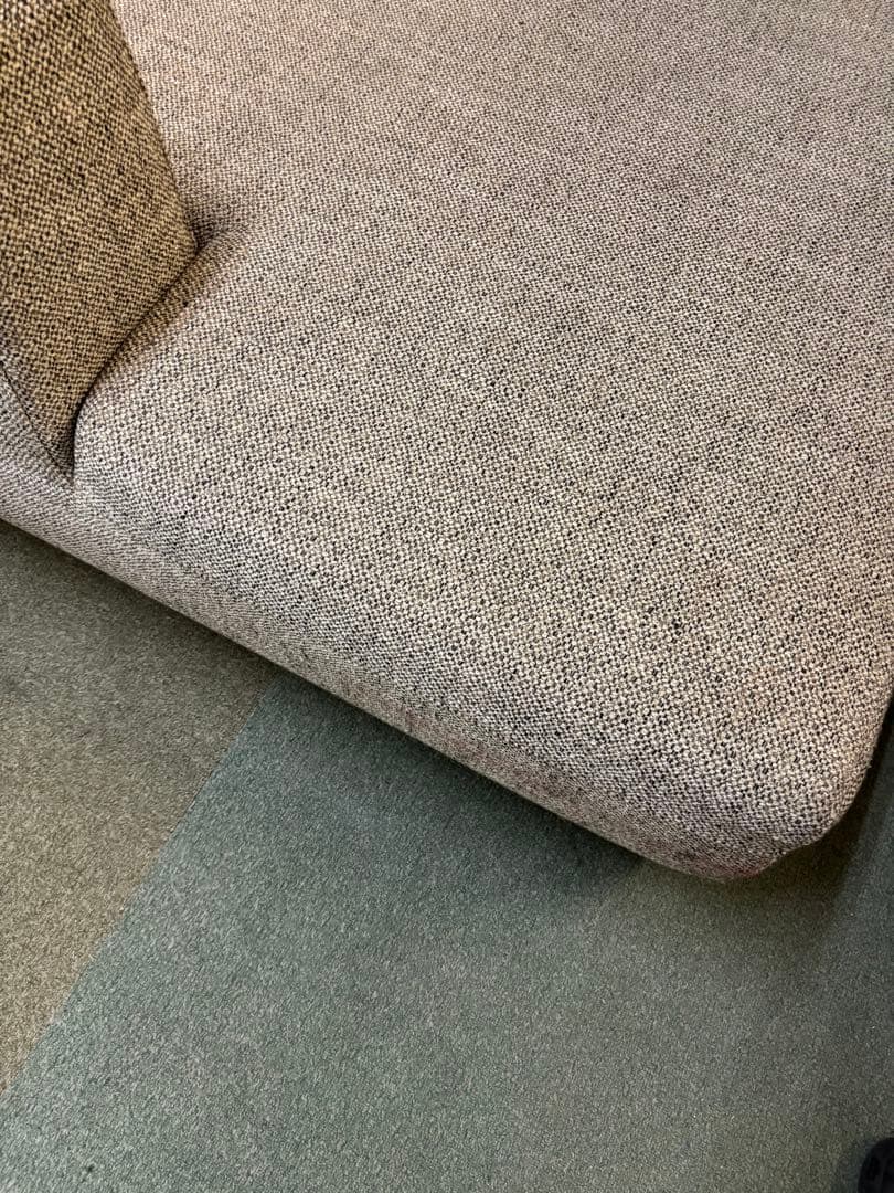 カバーリング式　ファブリックカウチソファ　クッション1個付き