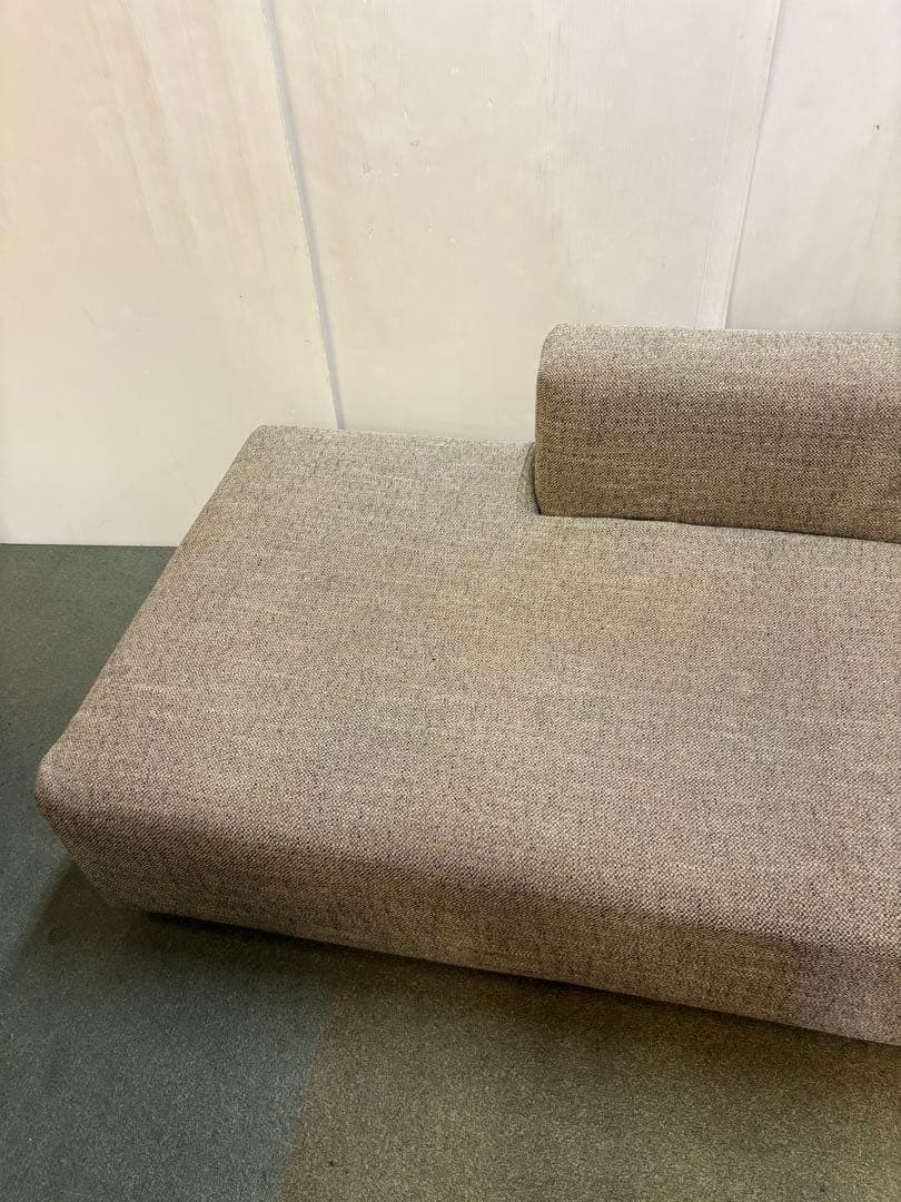 カバーリング式　ファブリックカウチソファ　クッション1個付き